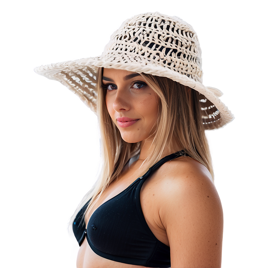 Crochet Beach Hat Png 06212024