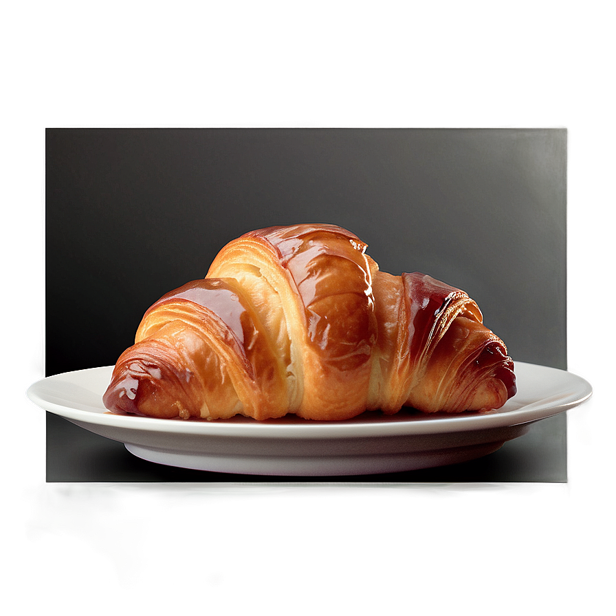 Croissant With Glaze Png 9