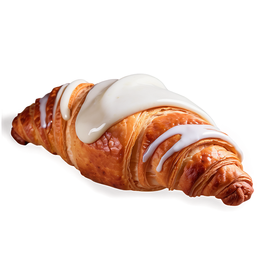 Croissant With Icing Png 36