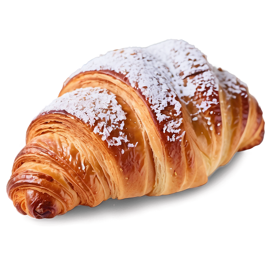 Croissant With Powdered Sugar Png 97