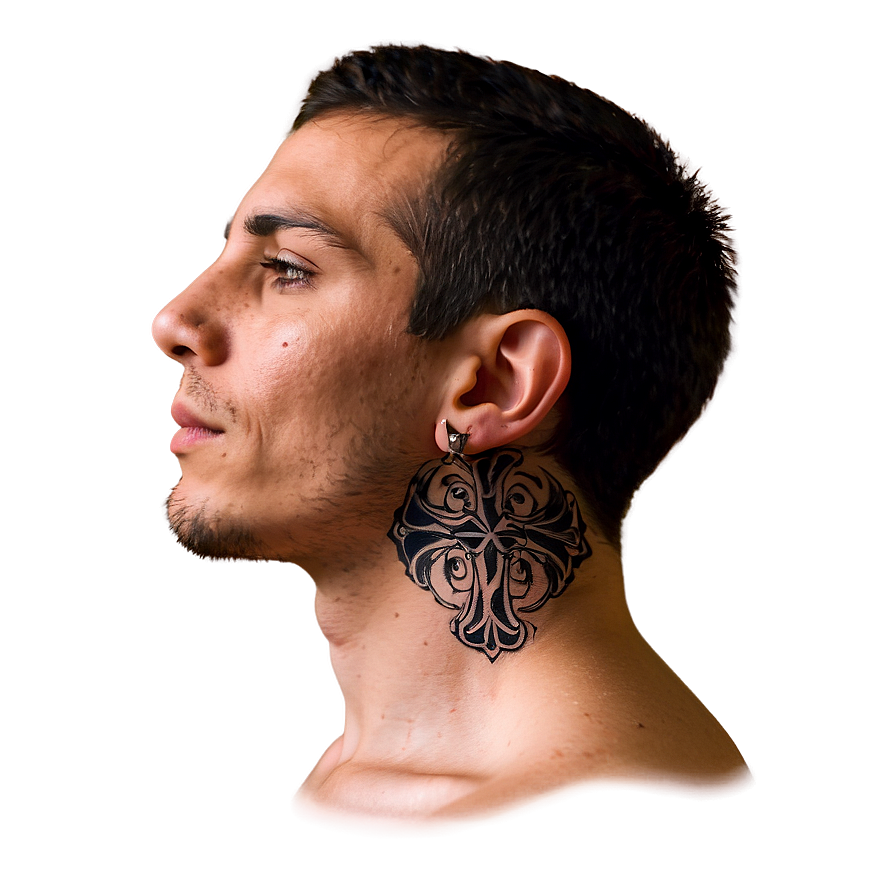 Cross Neck Tattoo Profiles Png Koc29