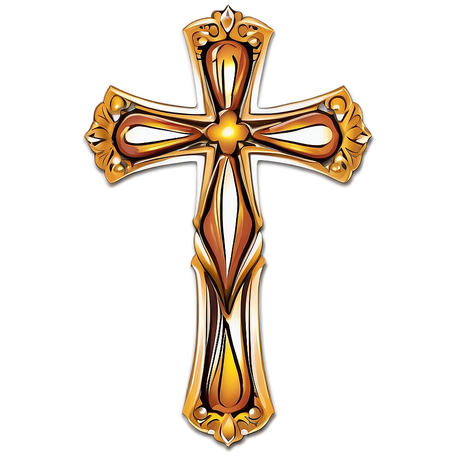 Cross Outline Design Png 43