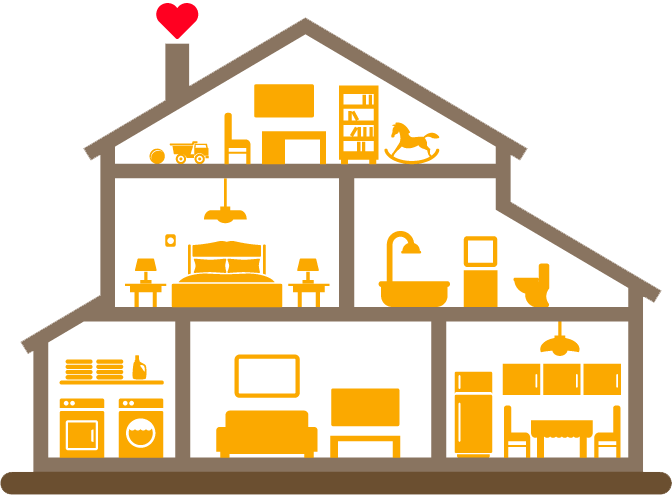 Cross Section Home Clipart