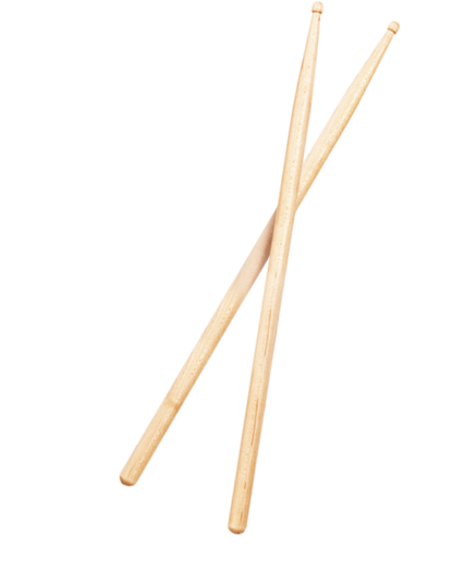 Crossed Drumsticks Black Background