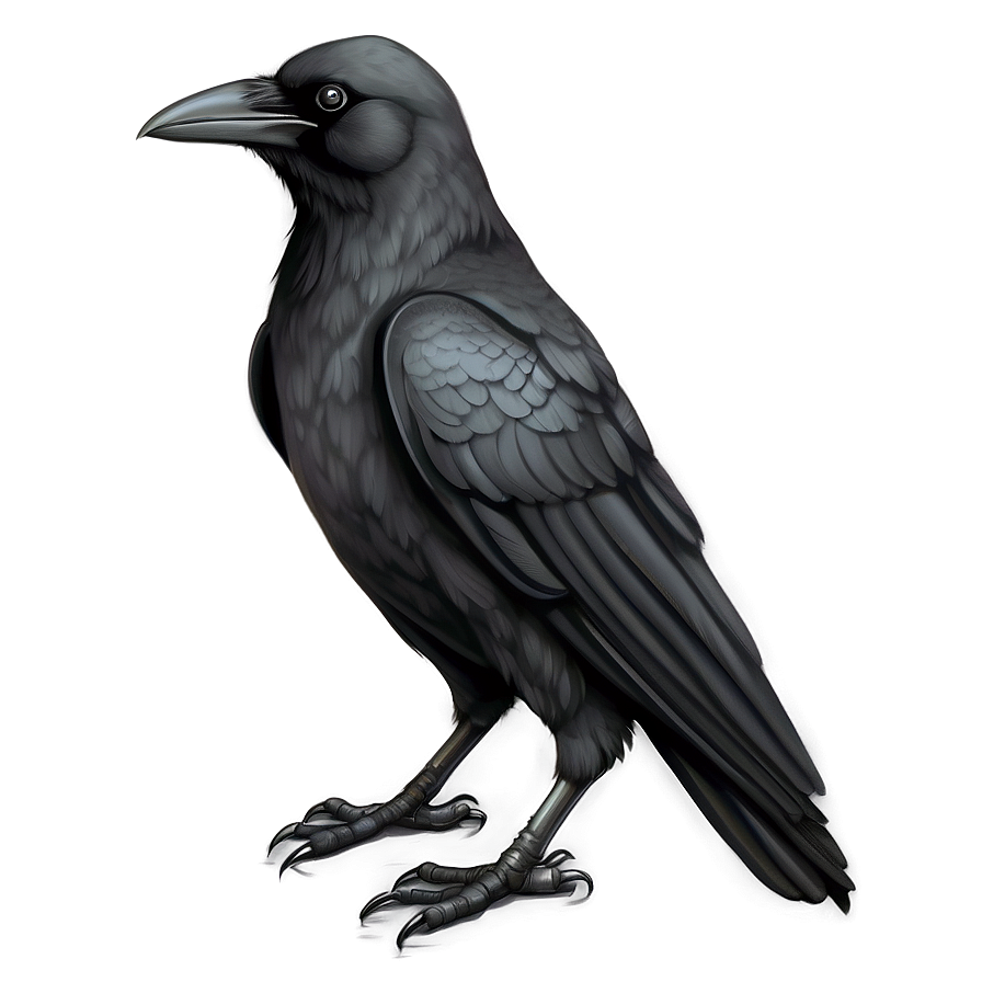 Crow Drawing Png 05232024