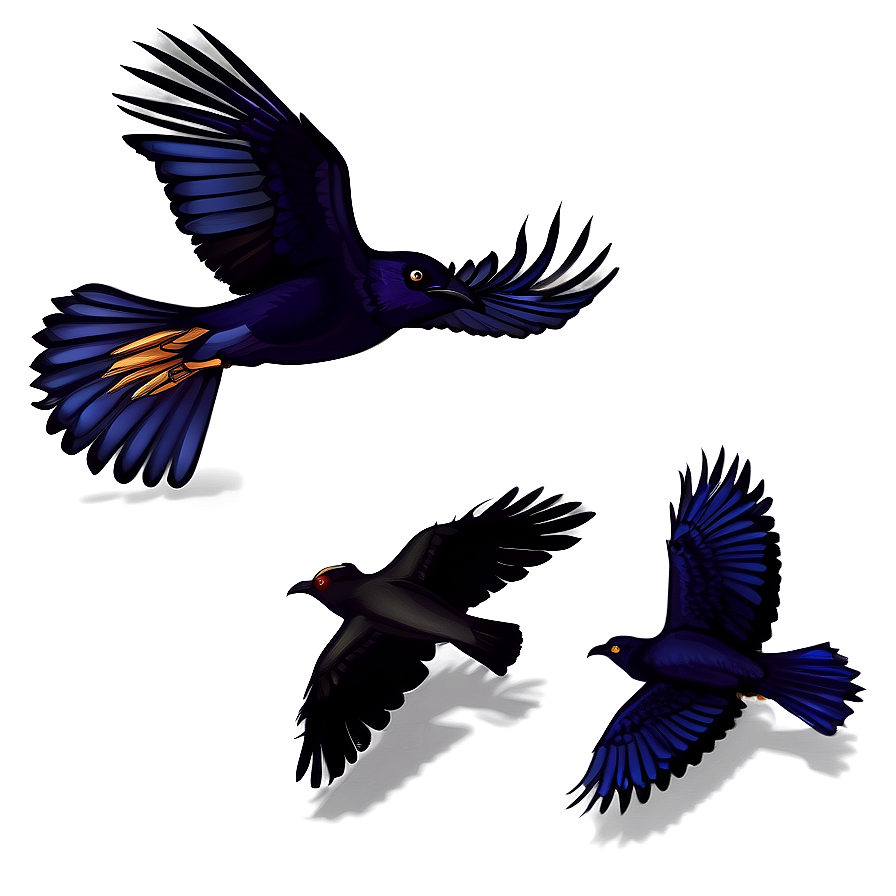 Crow Flock Png Gwn32