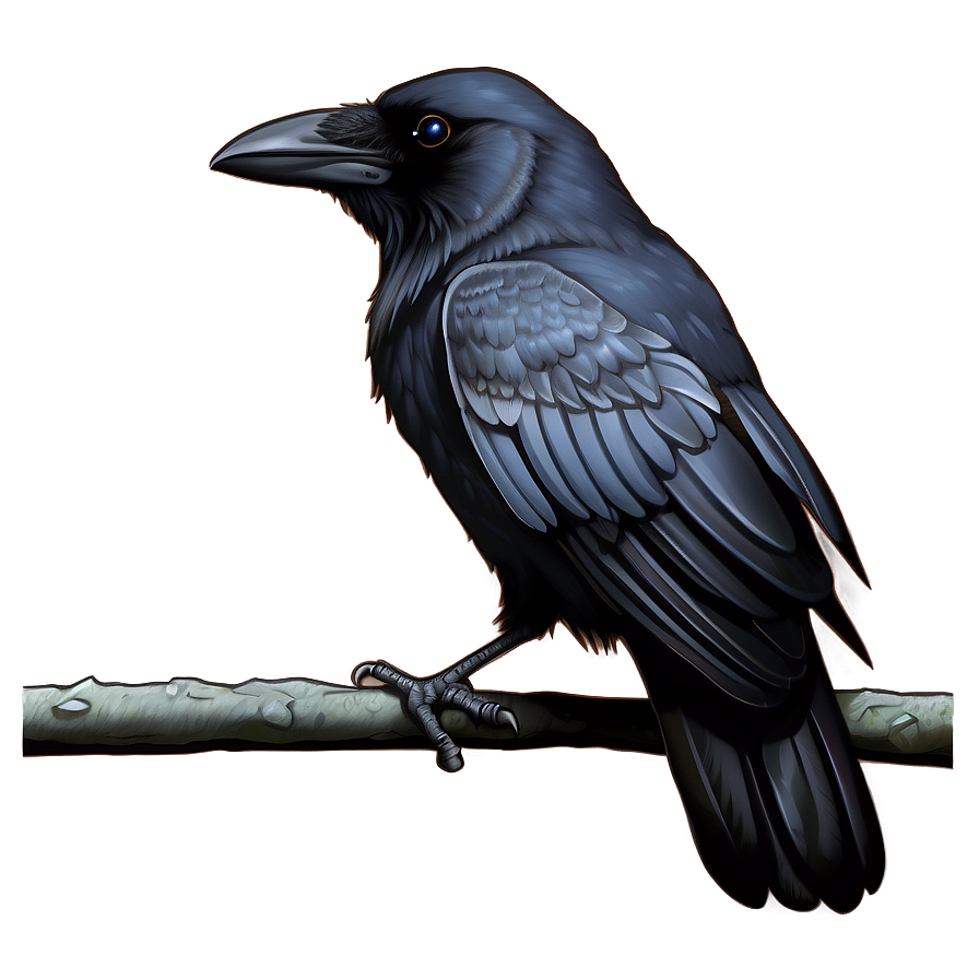 Crow Illustration Png Sts