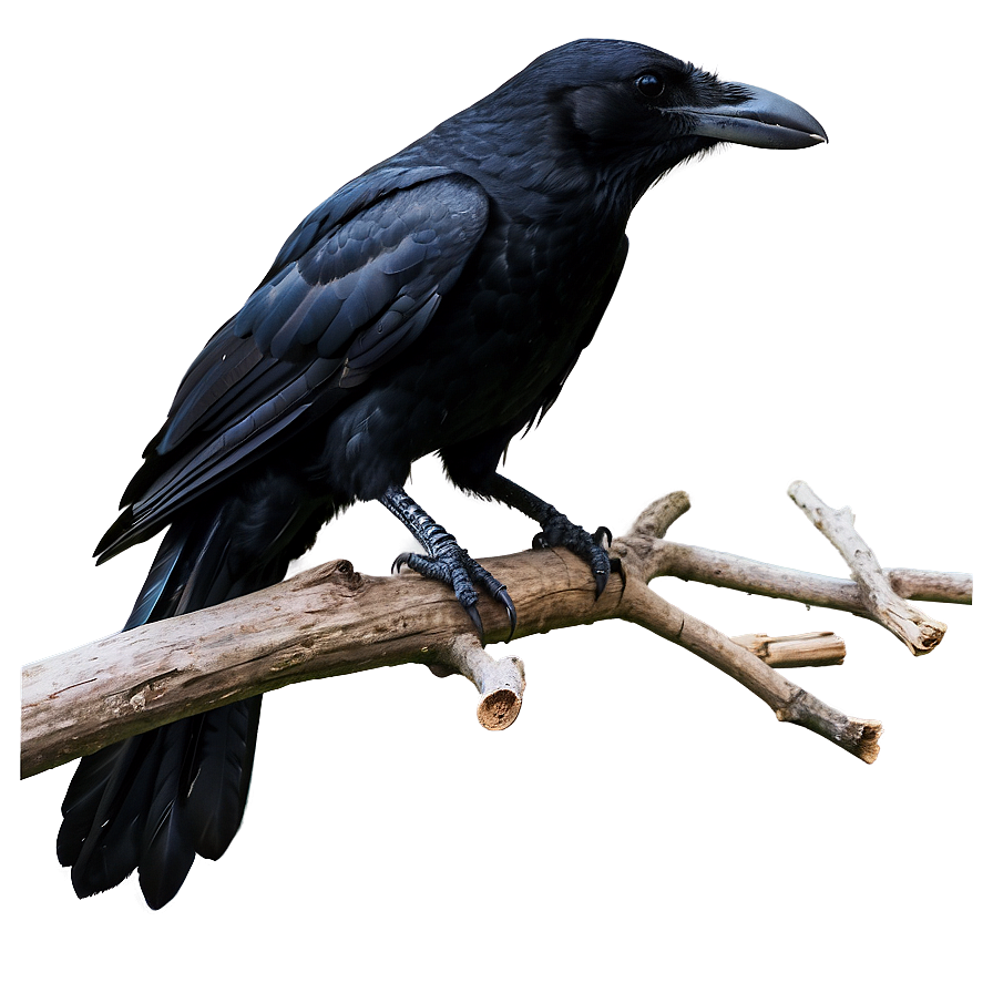 Crow On Tree Top Png Hba