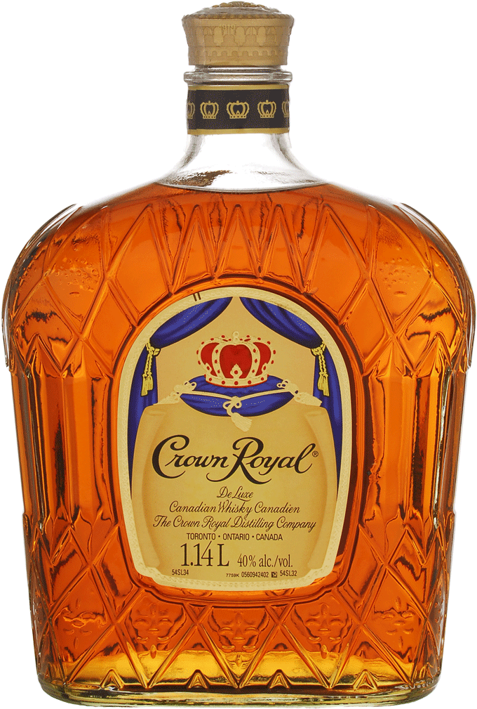 Crown Royal Canadian Whisky Bottle