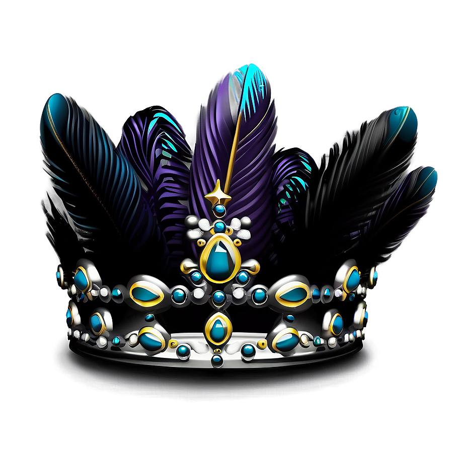 Crown With Feathers Png 2