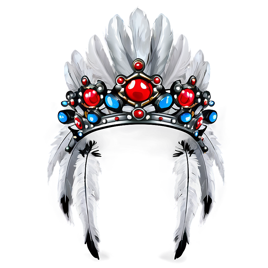 Crown With Feathers Png Tku