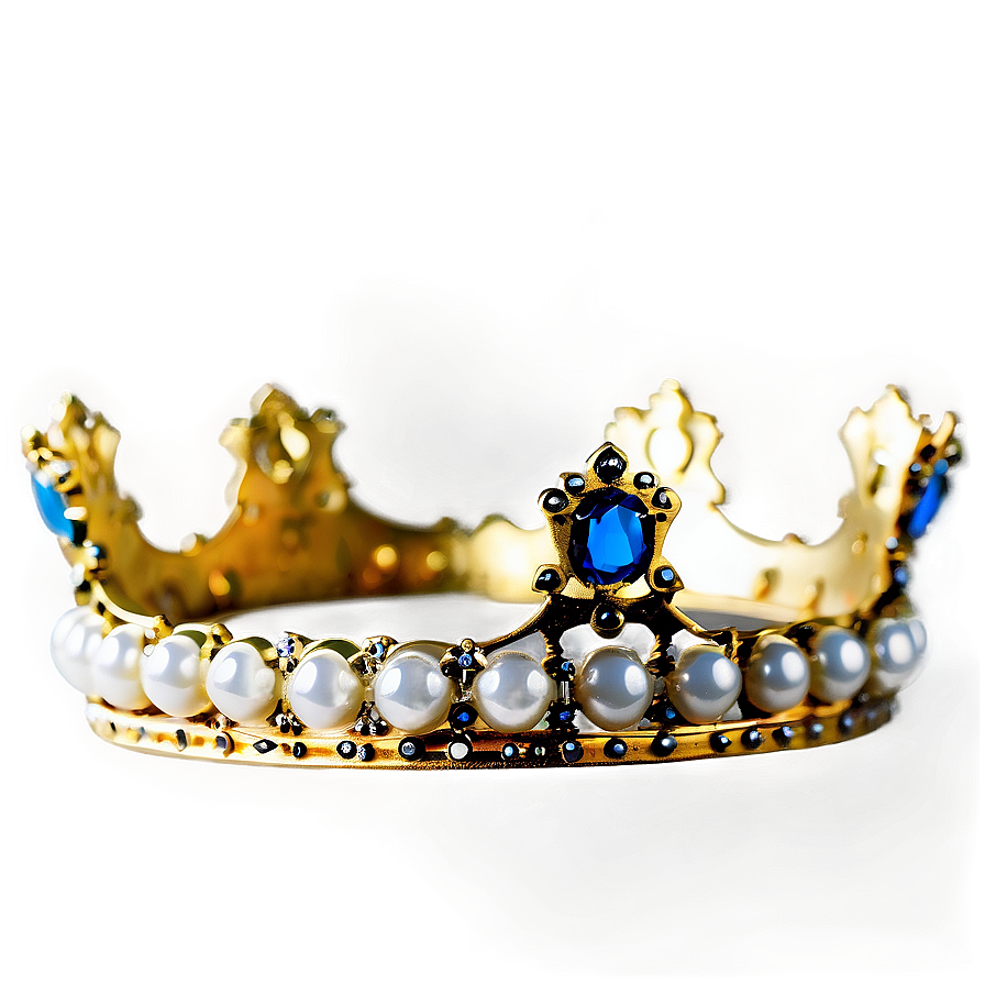 Crown With Pearls Png 04302024