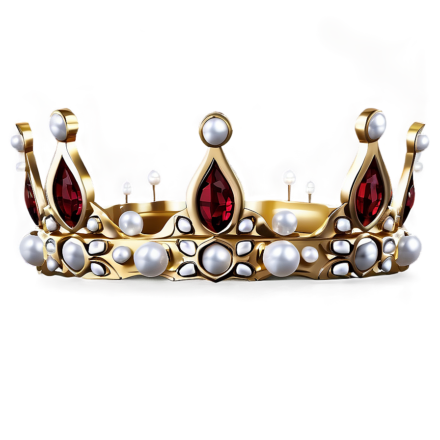 Crown With Pearls Png 75