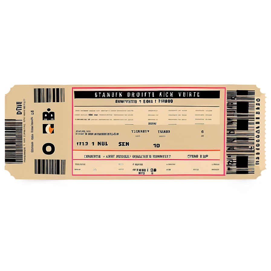 Cruise Ship Boarding Ticket Png 36