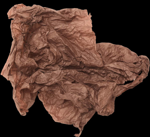 Crumpled Brown Paper Texture