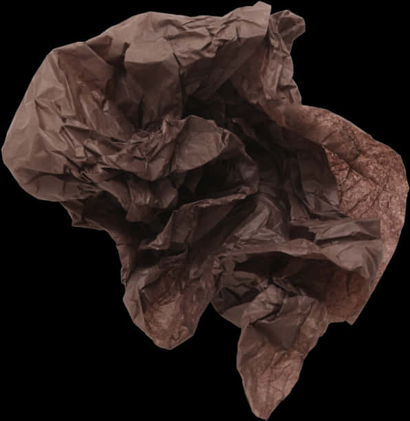 Crumpled Brown Paper Texture