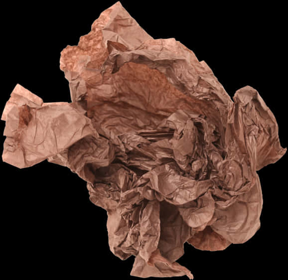 Crumpled Brown Paper Texture