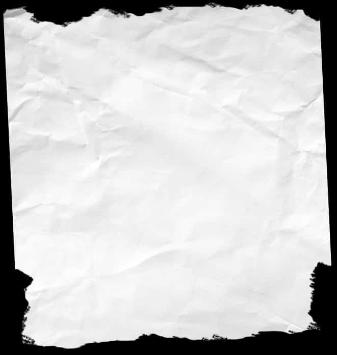 Crumpled Paper Texture Black Background