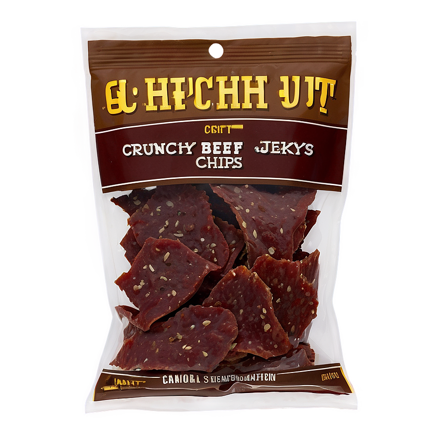 Crunchy Beef Jerky Chips Png 06132024