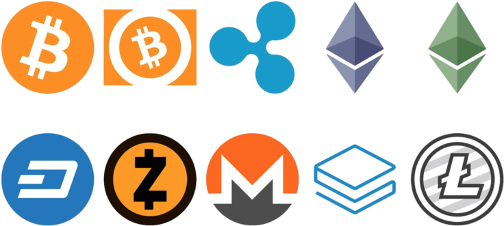 Cryptocurrency Logos Collection