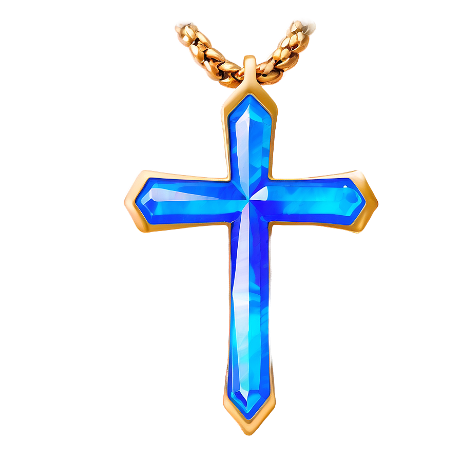 Crystal Blue Cross Png Wek