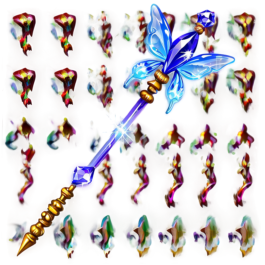 Crystal Fairy Wand Png 06292024