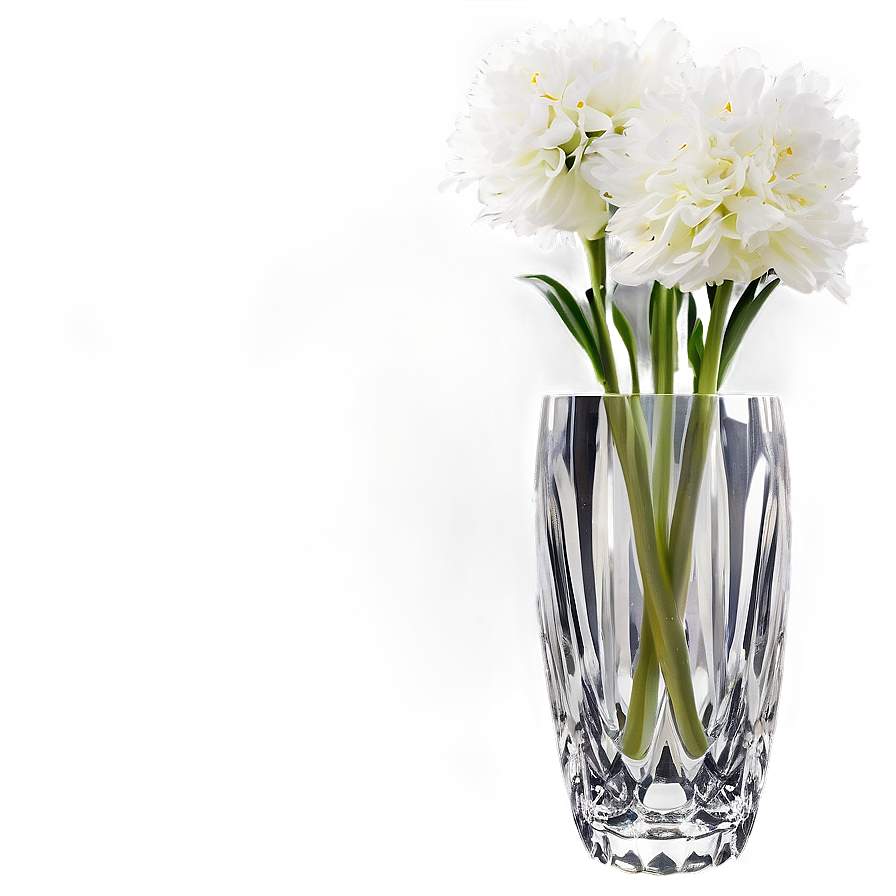 Crystal Flower Vase Png 06122024