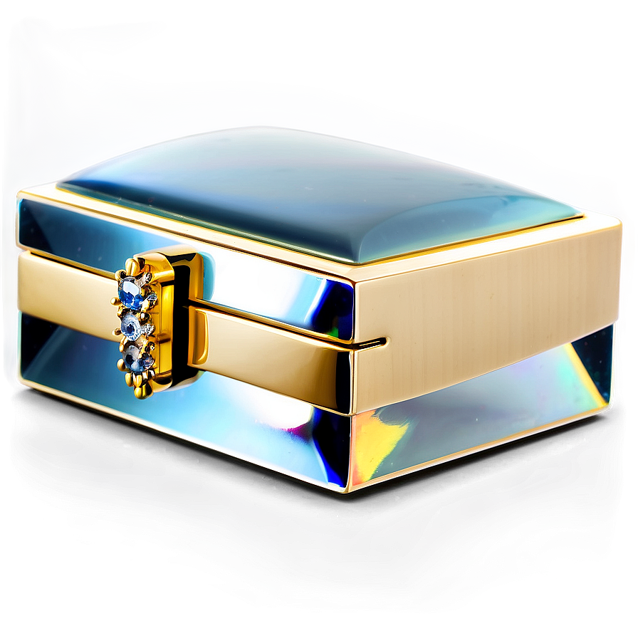 Crystal Studded Jewelry Box Png Kaq