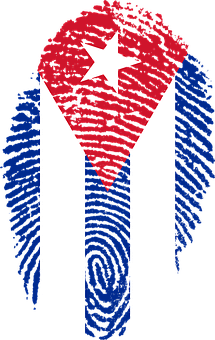 Cuban Flag Fingerprint