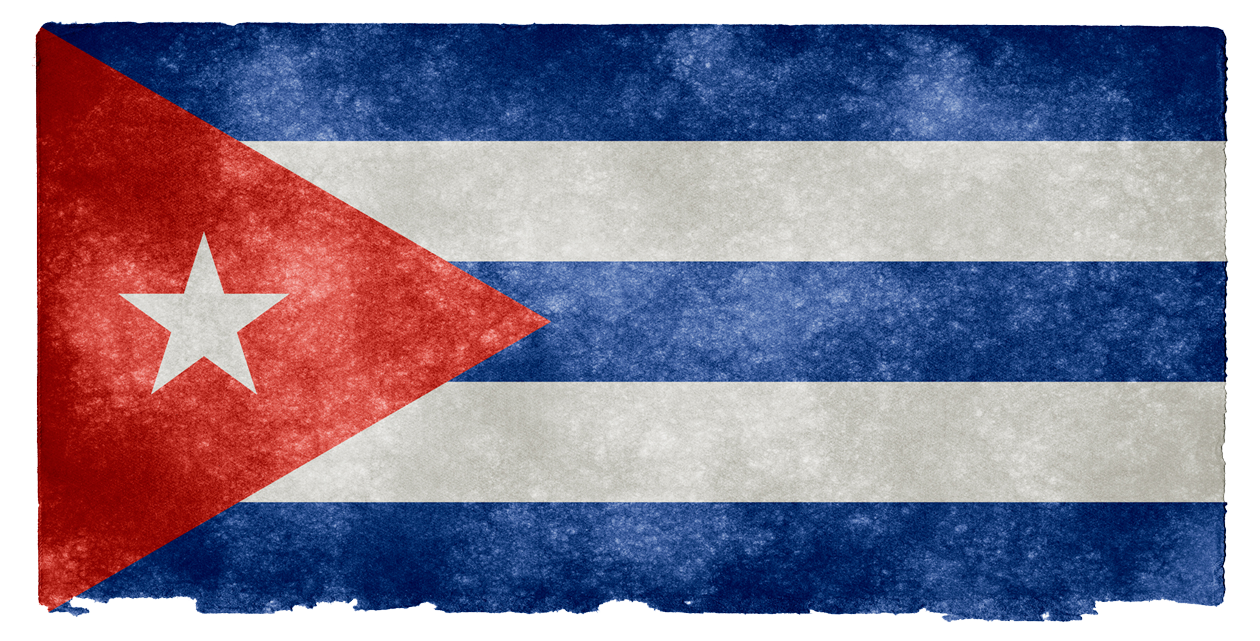 Cuban Flag Grungy Texture