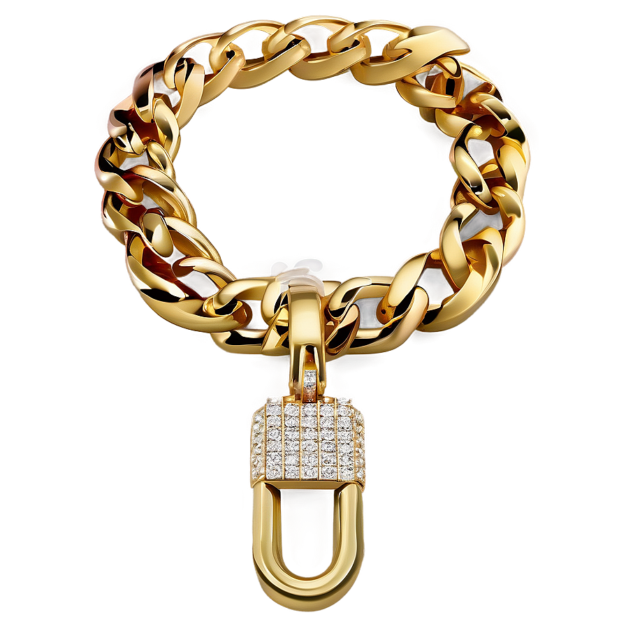 Cuban Link Chain With Diamonds Png 06132024