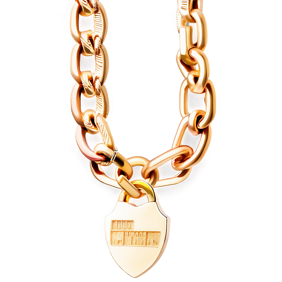 Cuban Link Chain With Lock Png 79