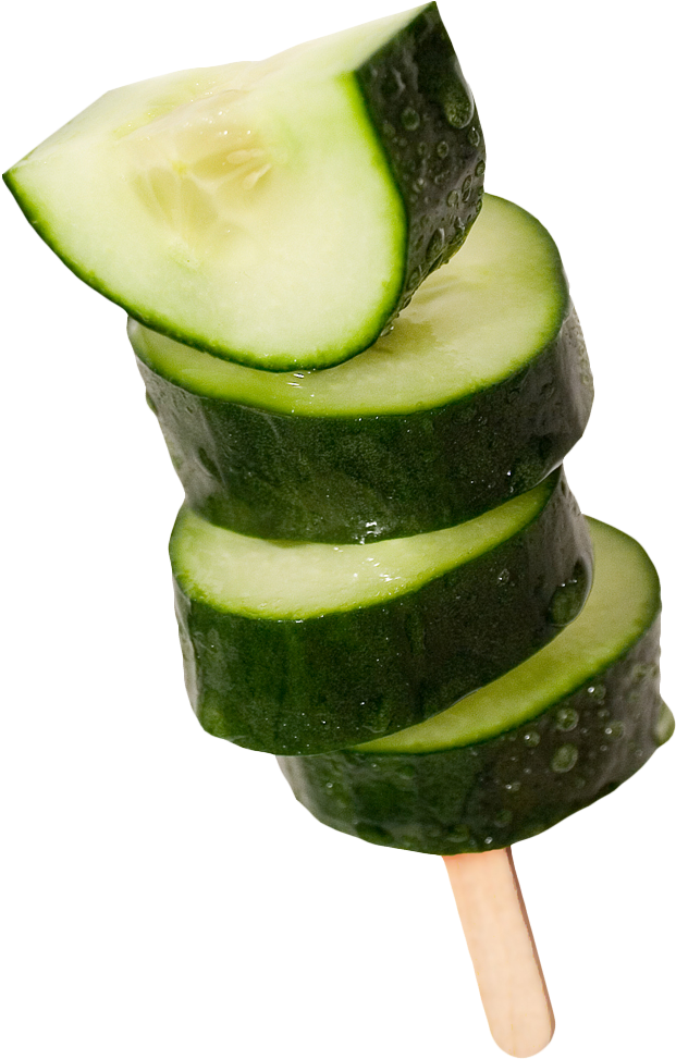 Cucumber Slices Popsicle