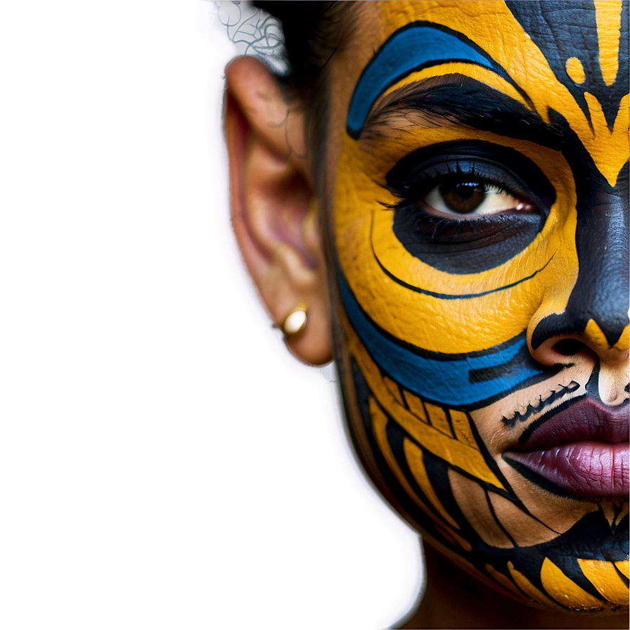 Cultural Face Tattoo Png 06122024