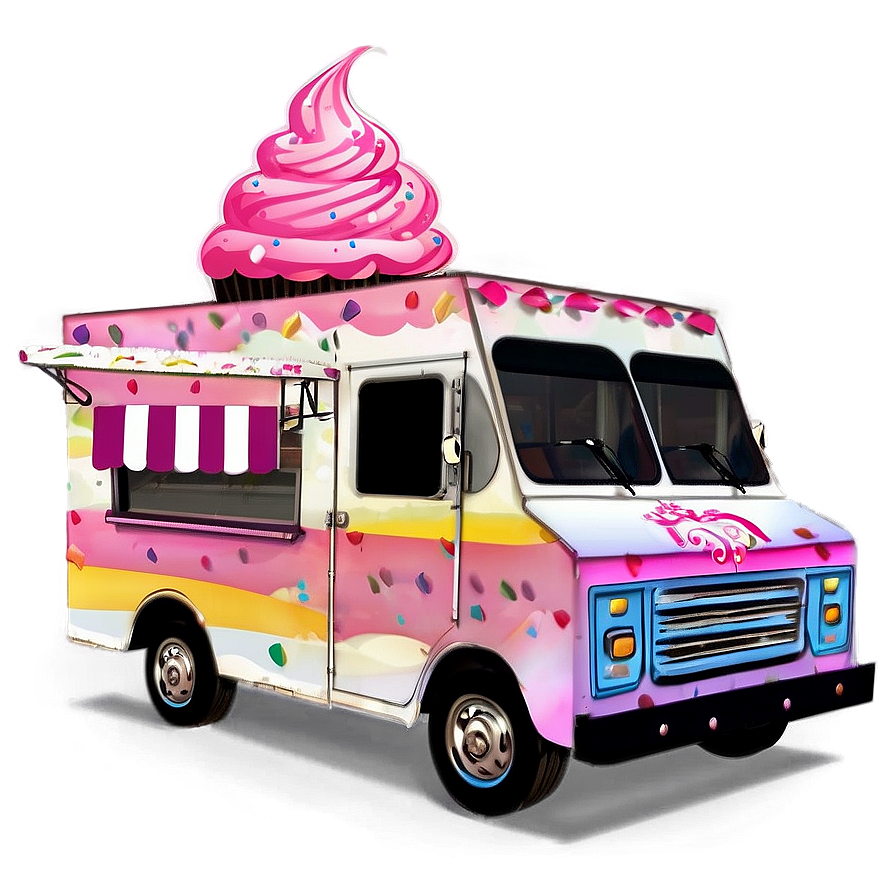 Cupcake Truck Png 05252024