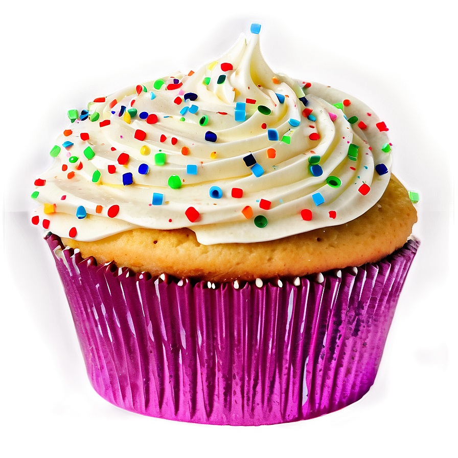 Cupcake With Confetti Png 05032024