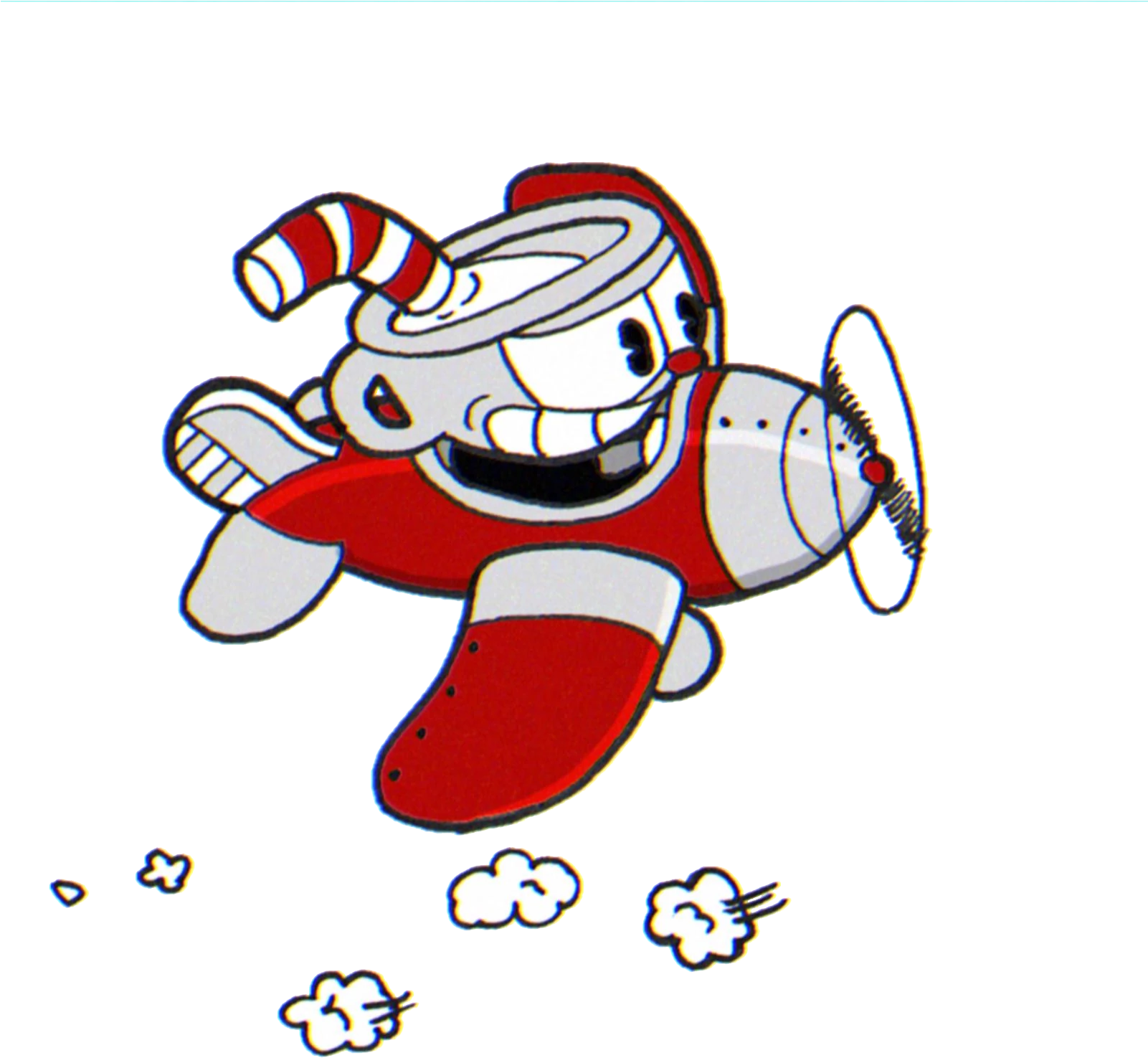 Cuphead Character Flying Action