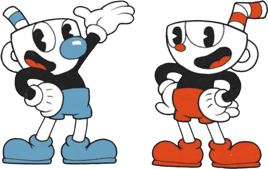 Cupheadand Mugman Poses