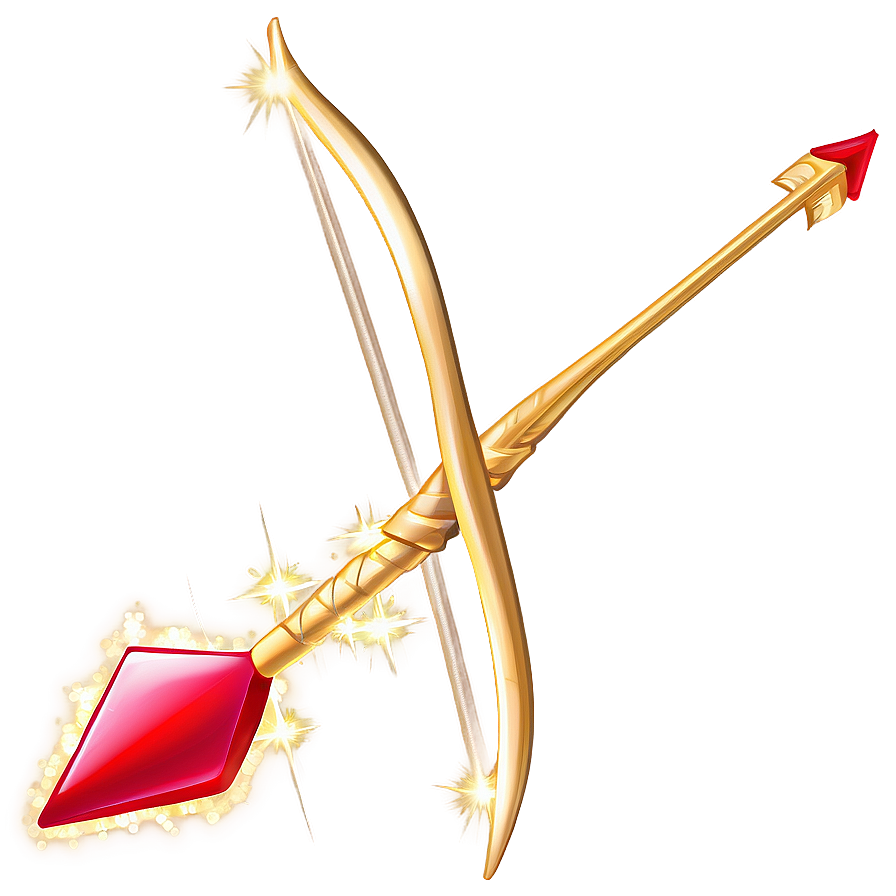 Cupid's Arrow With Sparkles Png Skb40