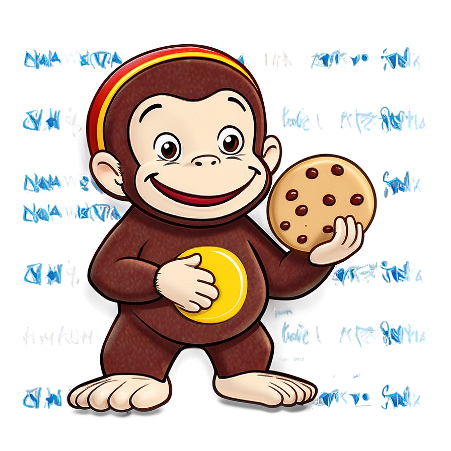 Curious George Baking Cookies Png 58