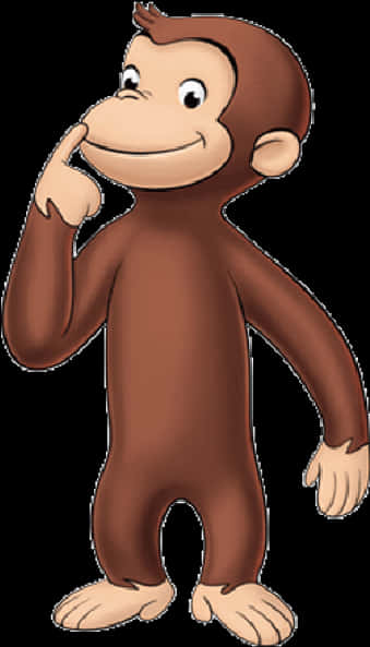 Curious George Thinking Pose