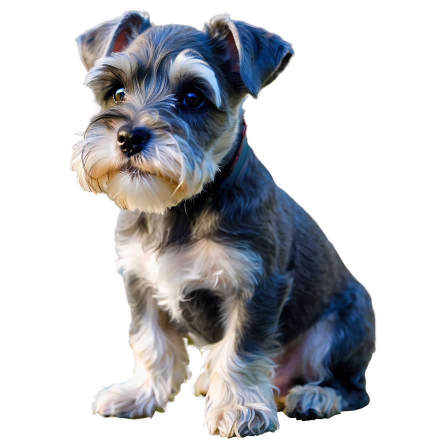 Curious Schnauzer Puppy Png 27