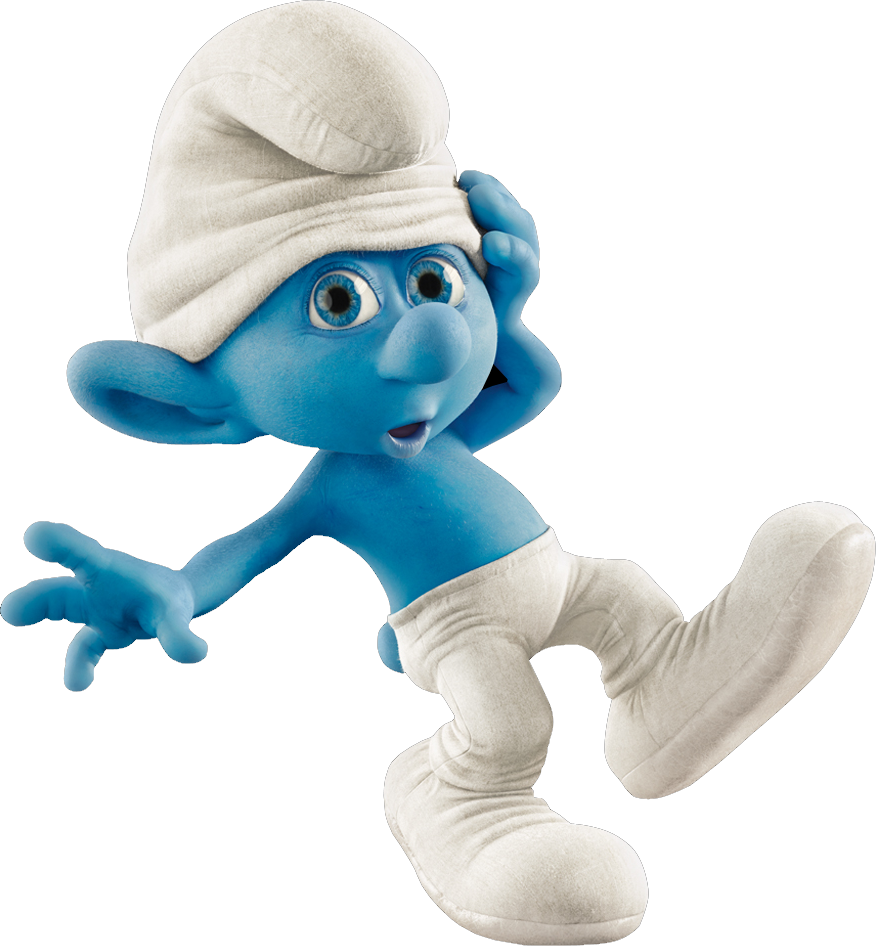 Curious Smurf Character Pose