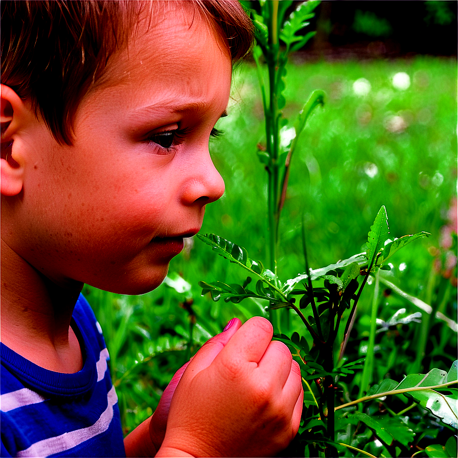 Curious Son Exploring Nature Png Inx