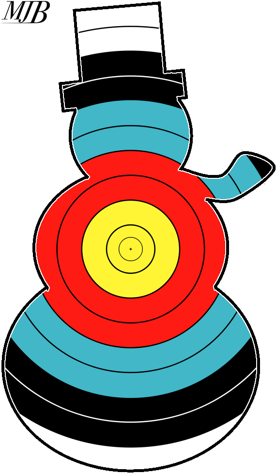 Curling Stone Target Illustration