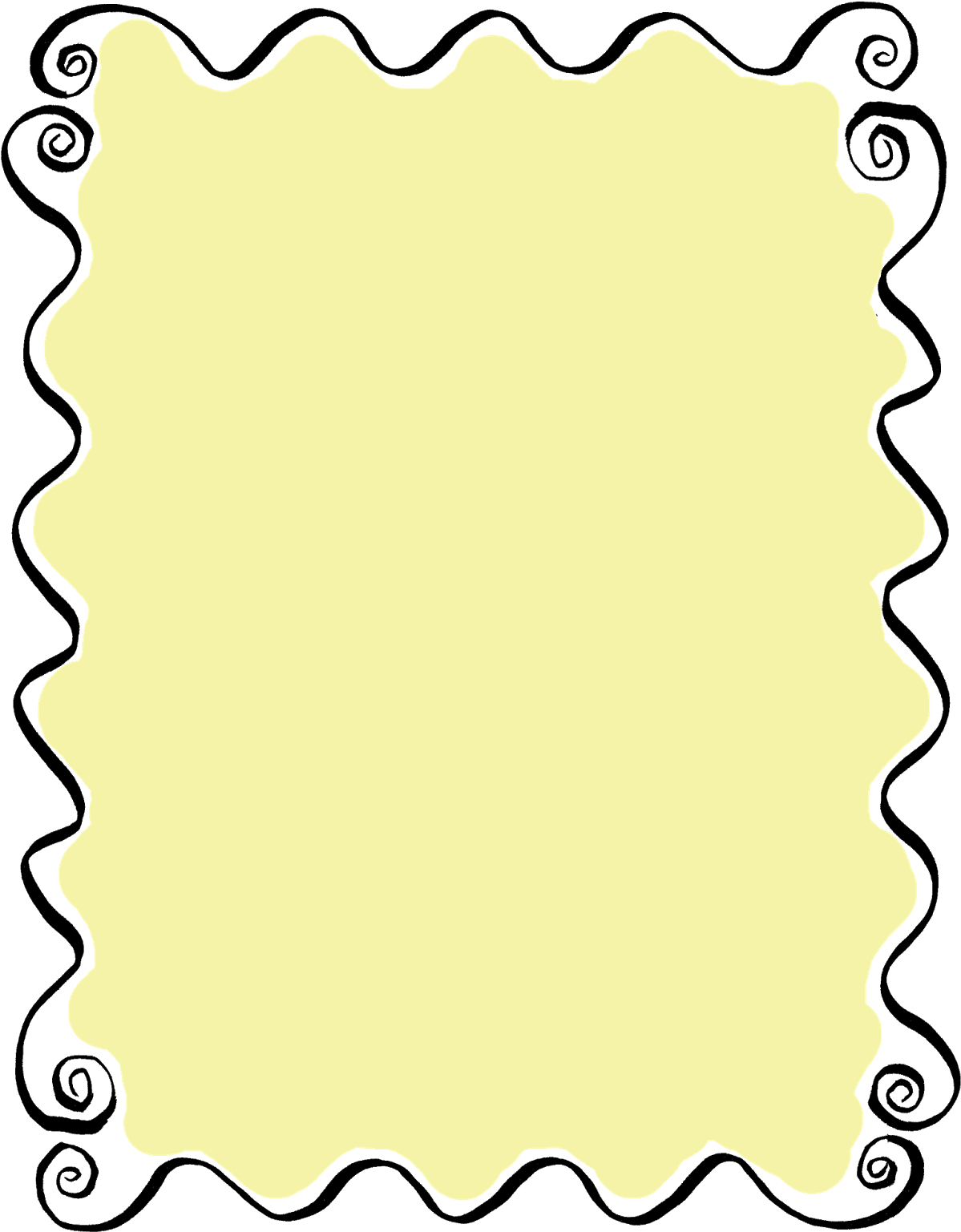 Curly Frame Design Element