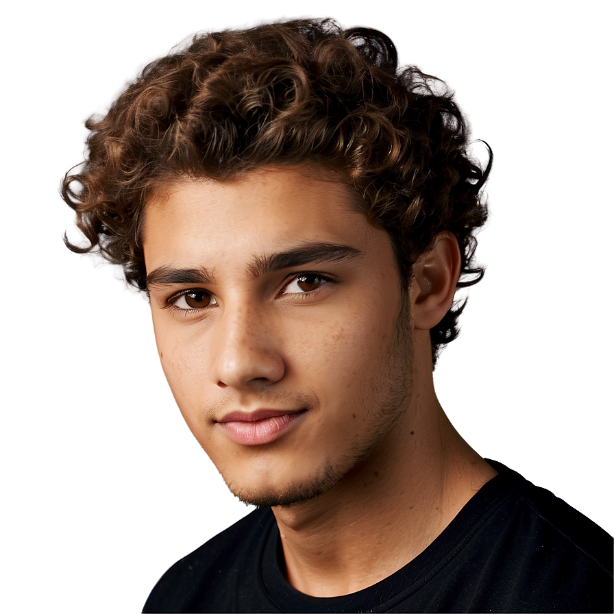 Curly Hair Boy Png Atw28