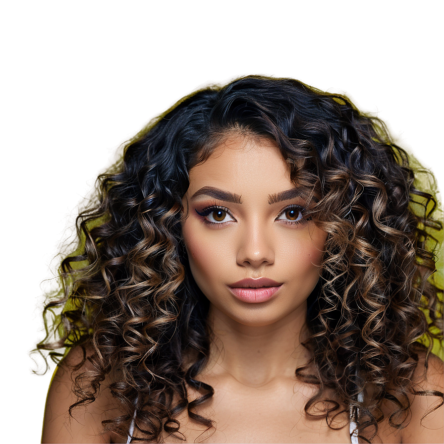 Curly Hair Color Mix Png Gbp52