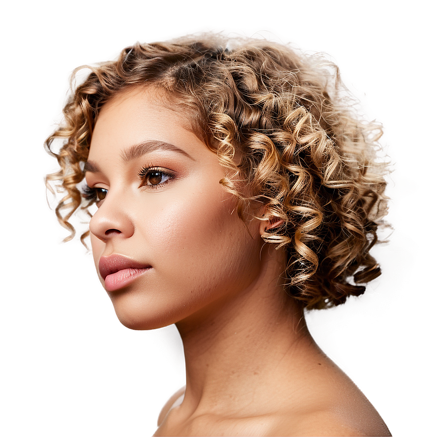 Curly Hair Detail Closeup Png 44