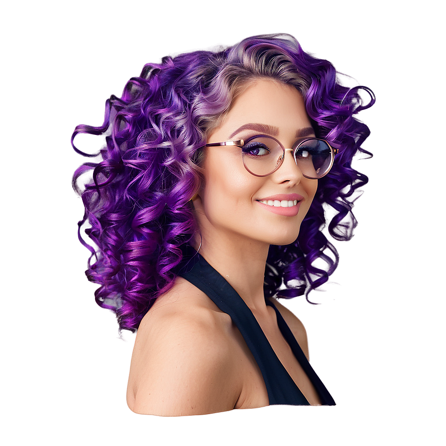 Curly Purple Hair Diva Png Sxe7